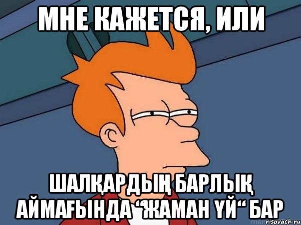 Мне кажется, или Шалқардың барлық аймағында “жаман үй“ бар, Мем  Фрай (мне кажется или)