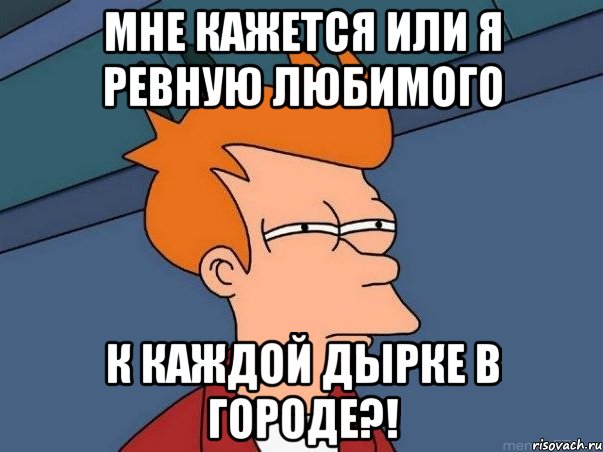 мне кажется или я ревную любимого к каждой дырке в городе?!, Мем  Фрай (мне кажется или)