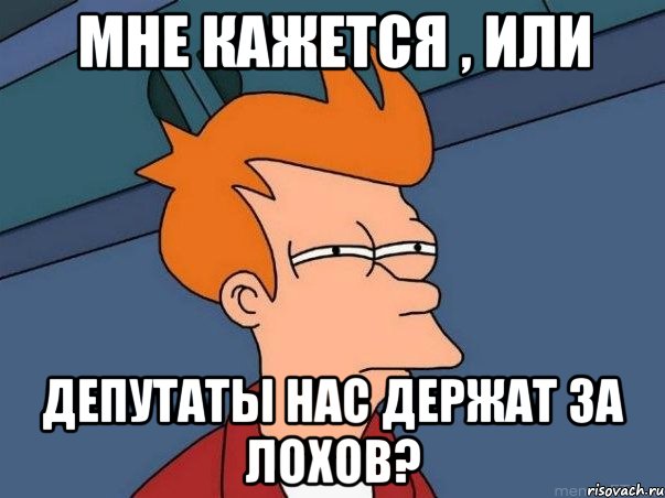 мне кажется , или депутаты нас держат за лохов?, Мем  Фрай (мне кажется или)