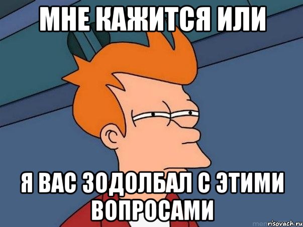 мне кажится или я вас зодолбал с этими вопросами, Мем  Фрай (мне кажется или)