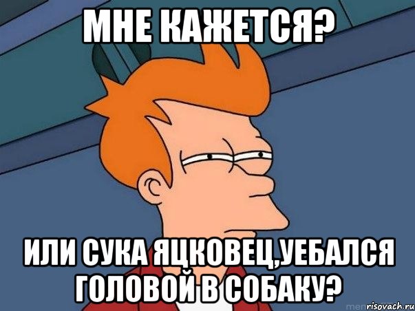 Мне кажется? Или сука яцковец,уебался головой в собаку?, Мем  Фрай (мне кажется или)