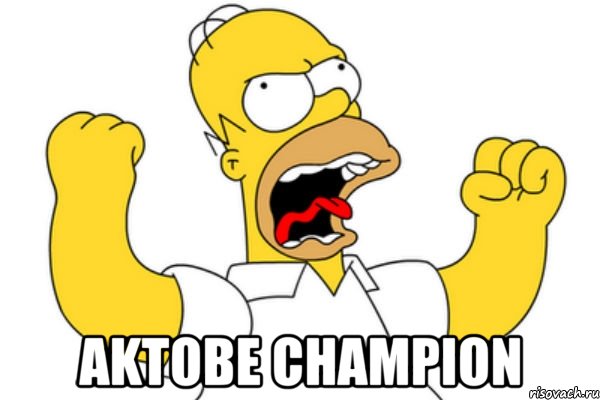  Aktobe champion, Мем Разъяренный Гомер