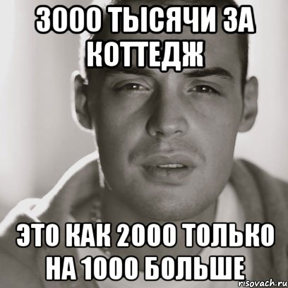 3000 тысячи за коттедж это как 2000 только на 1000 больше, Мем Гуф