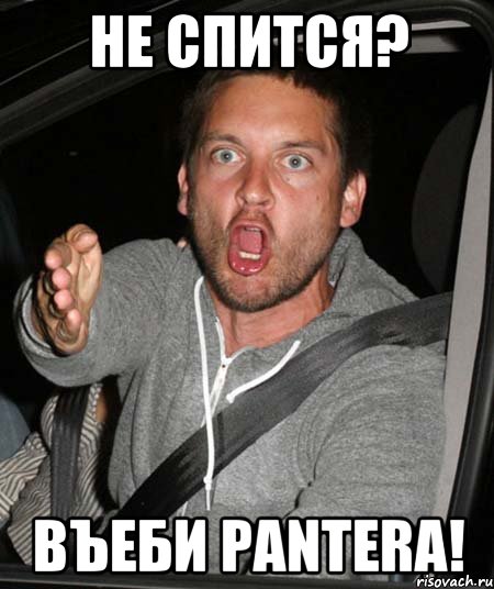 Не спится? Въеби PANTERA!, Мем   Тоби Магуайр возмущается