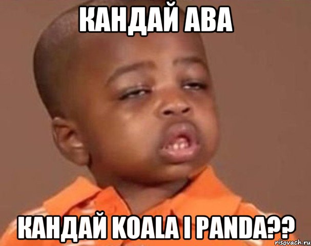 кандай ава кандай koala i panda??, Мем  Какой пацан (негритенок)