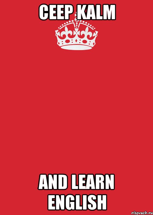 ceep kalm and learn English, Комикс Keep Calm 3