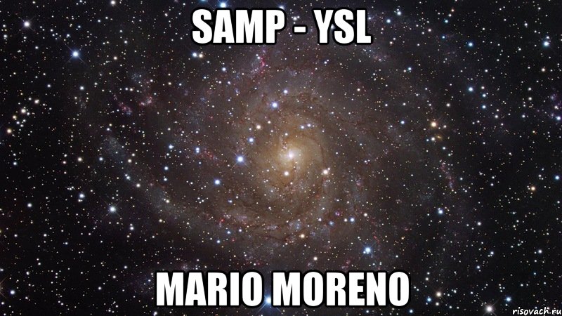 Samp - YSL Mario Moreno, Мем  Космос (офигенно)