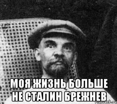  Моя жизнь больше не Сталин Брежнев, Мем   Ленин удивлен