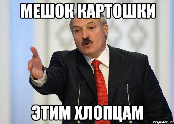 Мешок картошки этим хлопцам, Мем лукашенко