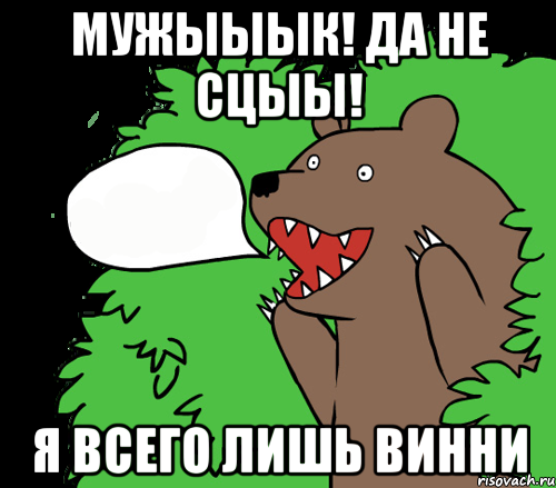 Мужыыык! Да не сцыы! Я всего лишь Винни