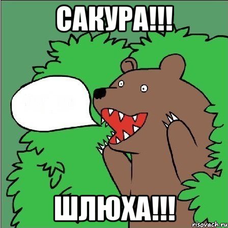 САКУРА!!! ШЛЮХА!!!, Мем Медведь-шлюха