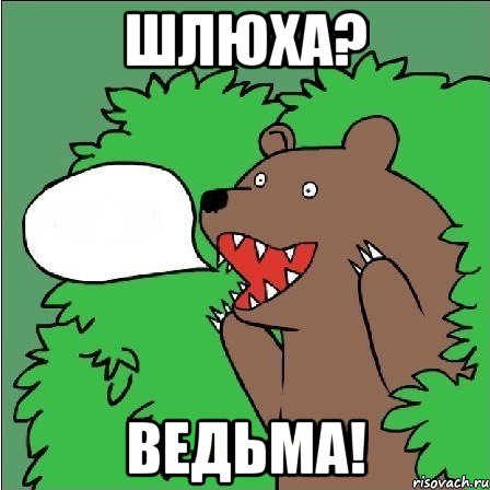 Шлюха? Ведьма!, Мем Медведь-шлюха