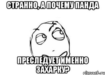 Странно, а почему панда преследует именно Захарку?, Мем Мне кажется или