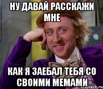 НУ ДАВАЙ РАССКАЖИ МНЕ КАК Я ЗАЕБАЛ ТЕБЯ СО СВОИМИ МЕМАМИ, Мем мое лицо