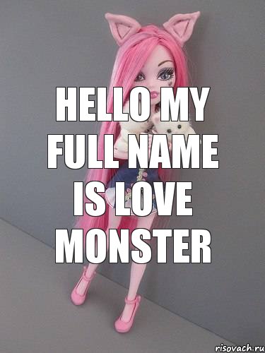 Hello my full name is Love Monster, Комикс монстер хай новая ученица