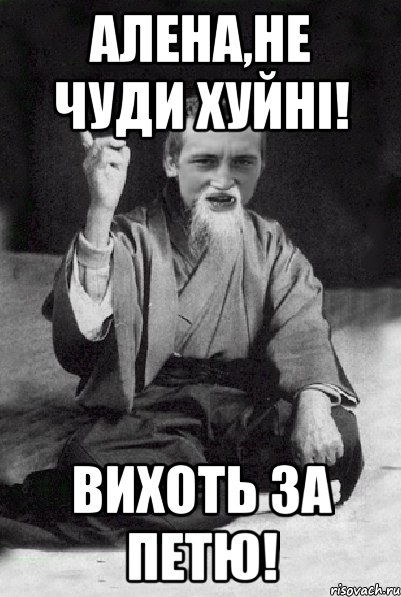 Алена,не чуди хуйні! Вихоть за Петю!, Мем Мудрий паца