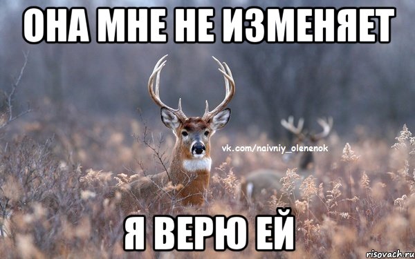 она мне не изменяет я верю ей