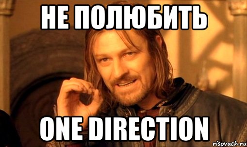 не полюбить one direction, Мем Нельзя просто так взять и (Боромир мем)