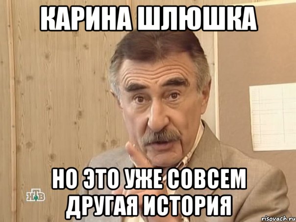 карина шлюшка но это уже совсем другая история, Мем Каневский (Но это уже совсем другая история)