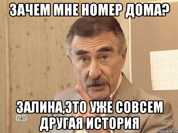 Зачем мне номер дома? Залина,это уже совсем другая история, Мем Каневский (Но это уже совсем другая история)