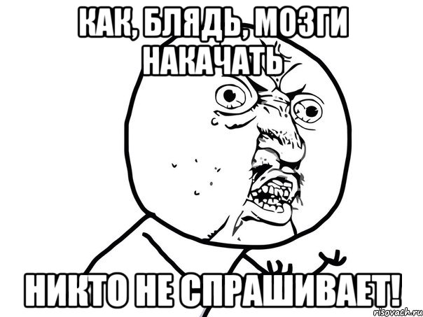 Как, блядь, мозги накачать никто не спрашивает!, Мем Ну почему (белый фон)