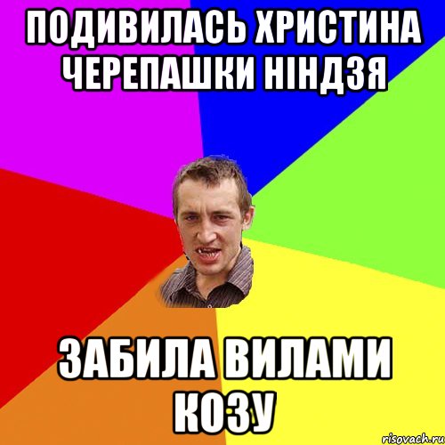 подивилась христина черепашки ніндзя забила вилами козу, Мем Чоткий паца