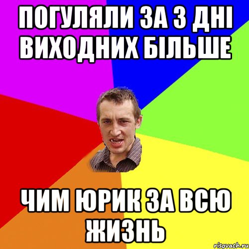 погуляли за 3 дні виходних більше чим Юрик за всю жизнь, Мем Чоткий паца