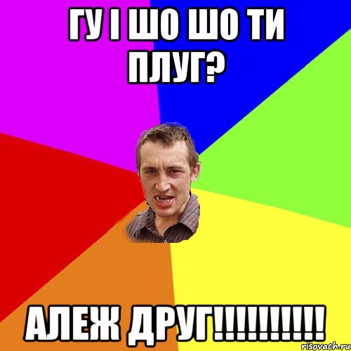 Гу і шо шо ти плуг? Алеж друг!!!!!!!!!!, Мем Чоткий паца