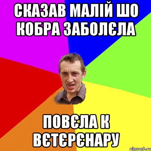 Сказав малій шо кобра заболєла Повєла к вєтєрєнару, Мем Чоткий паца