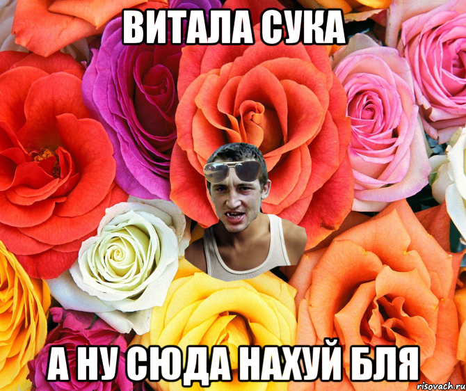 Витала сука а ну сюда нахуй бля