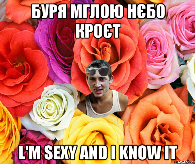 буря мглою нєбо кроєт l'm sexy and I know it, Мем  пацанчо