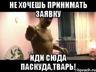 Не хочешь принимать заявку иди сюда паскуда,тварь!, Мем Паскуда тварь