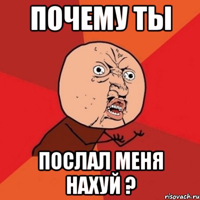 почему ты послал меня нахуй ?, Мем Почему