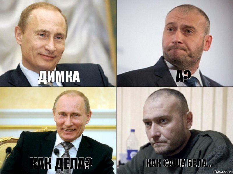 ДИМКА А? КАК ДЕЛА? КАК САША БЕЛА..., Комикс Путин и Ярош