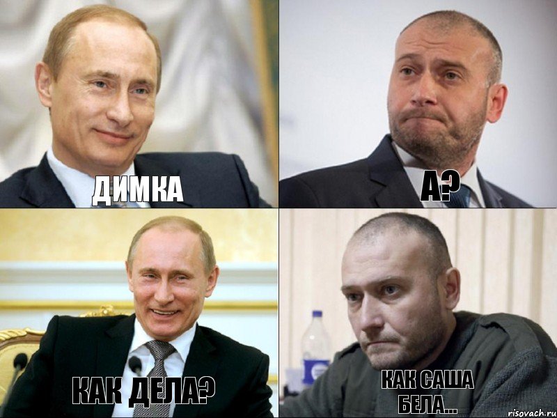 ДИМКА А? КАК ДЕЛА? КАК САША БЕЛА..., Комикс Путин и Ярош