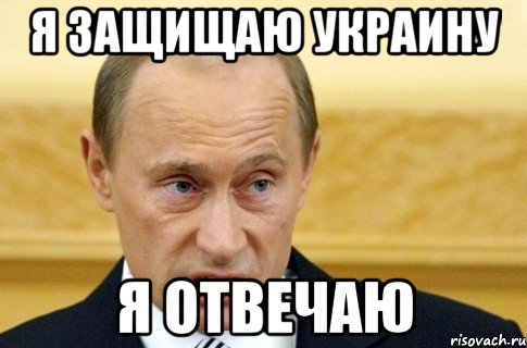 Я защищаю Украину Я отвечаю, Мем путин