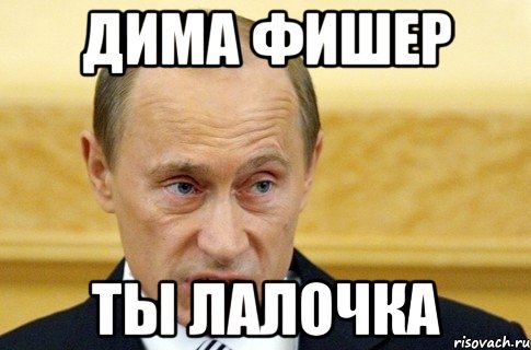 Дима Фишер Ты лалочка, Мем путин