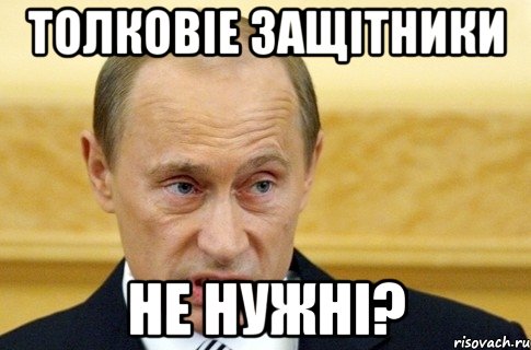 толковіе защітники не нужні?, Мем путин