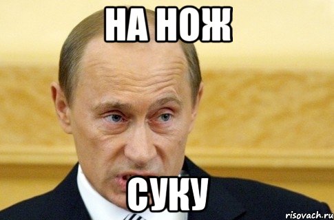 на нож суку, Мем путин