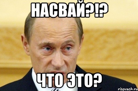 насвай?!? что это?, Мем путин