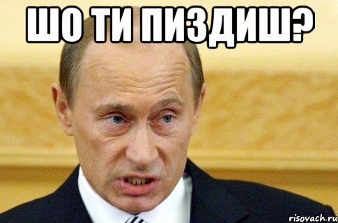 шо ти пиздиш? , Мем путин