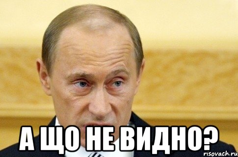  а що не видно?, Мем путин