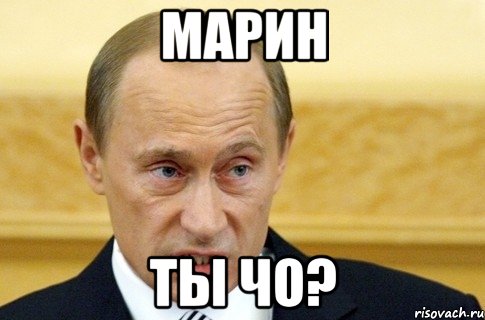 МАРИН ТЫ ЧО?, Мем путин