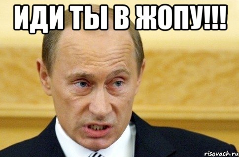 Иди ты в жопу!!! , Мем путин