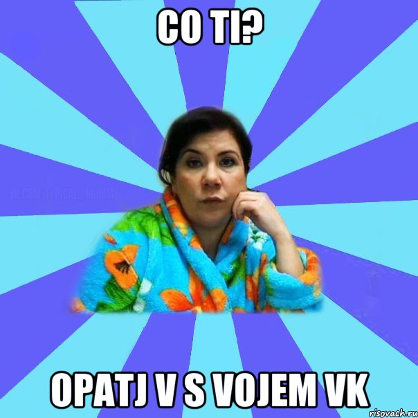 Co ti? opatj v s vojem vk, Мем типичная мама