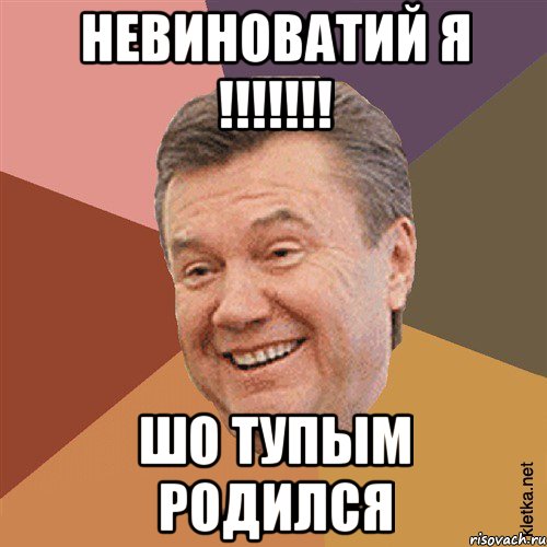 Невиноватий я !!!!!!! шо тупым родился, Мем Типовий Яник