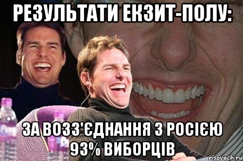 результати екзит-полу: за возз'єднання з росією 93% виборців, Мем том круз