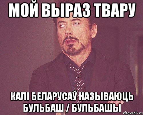 мой выраз твару калі беларусаў называюць бульбаш / бульбашы, Мем твое выражение лица