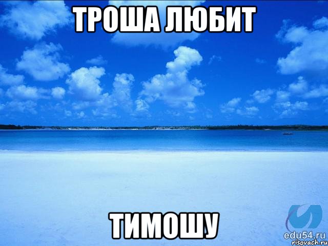 троша любит тимошу