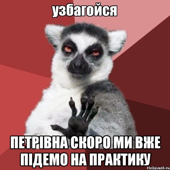  Петрівна скоро ми вже підемо на практику, Мем Узбагойзя